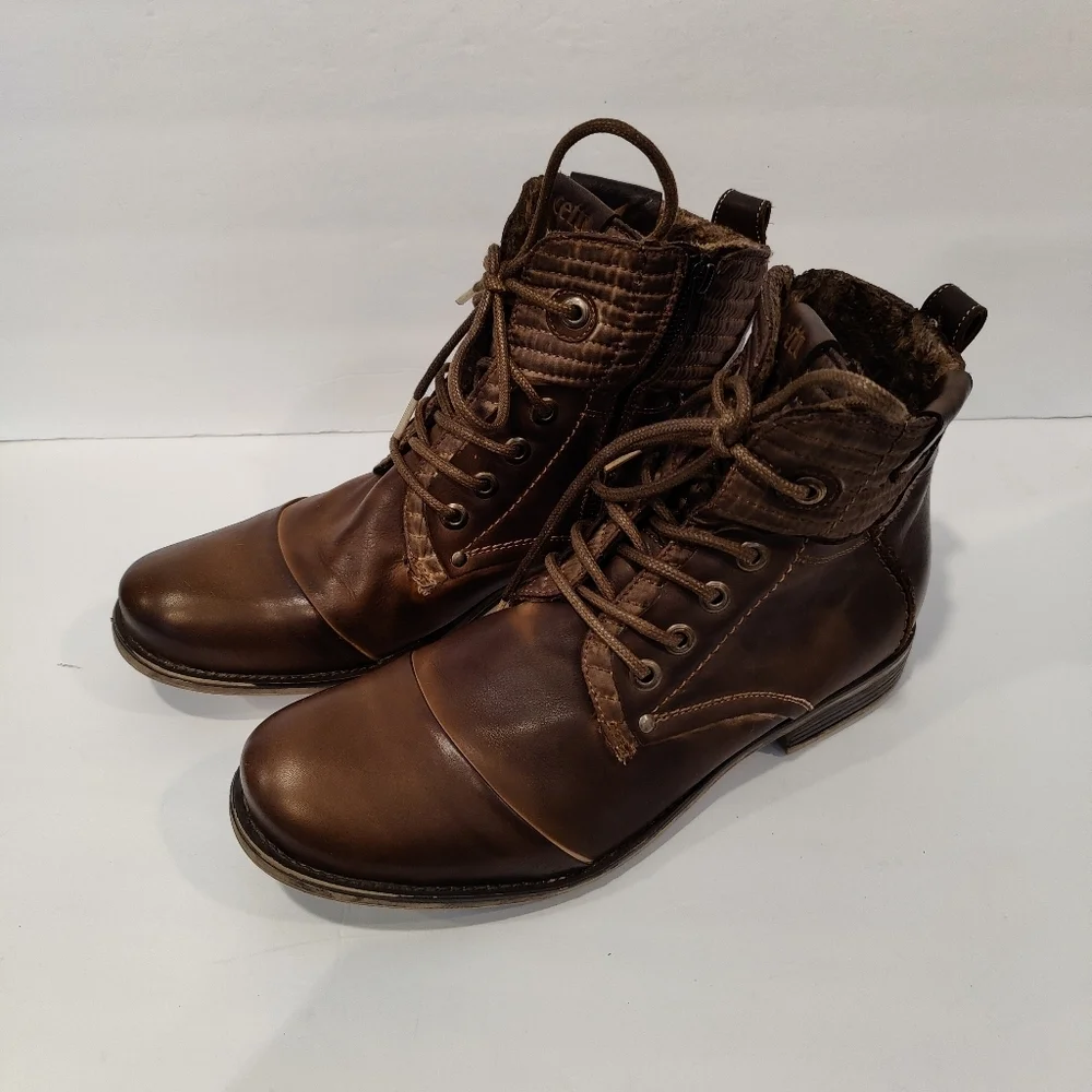 Cetti Men's Leather Combat boots